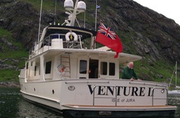 Tony in V2 cockpit Scavaig