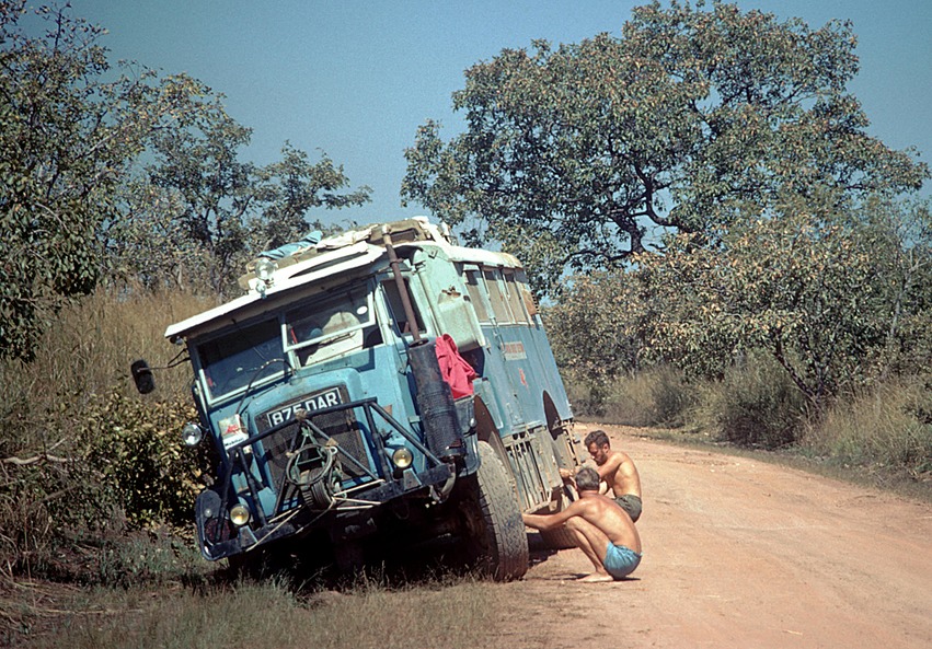 Truck tipped