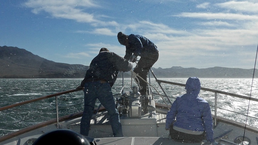 Up anchor in 60 kts